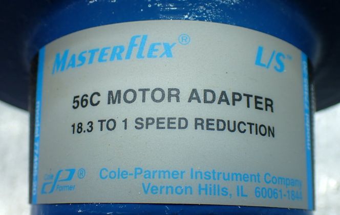 Cole-Parmer #77495-20, MasterFlex 56C Motor Adapter, 18.3 to 1 Speed Reduction - Image 6