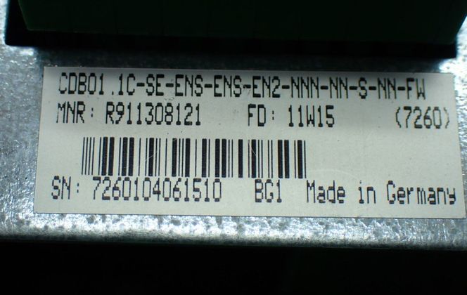 Rexroth #R911308121, Servo Drive Control Unit, CDB01.1C-SE-ENS-ENS-EN2-NNN-NN-S-NN-FW - Image 7