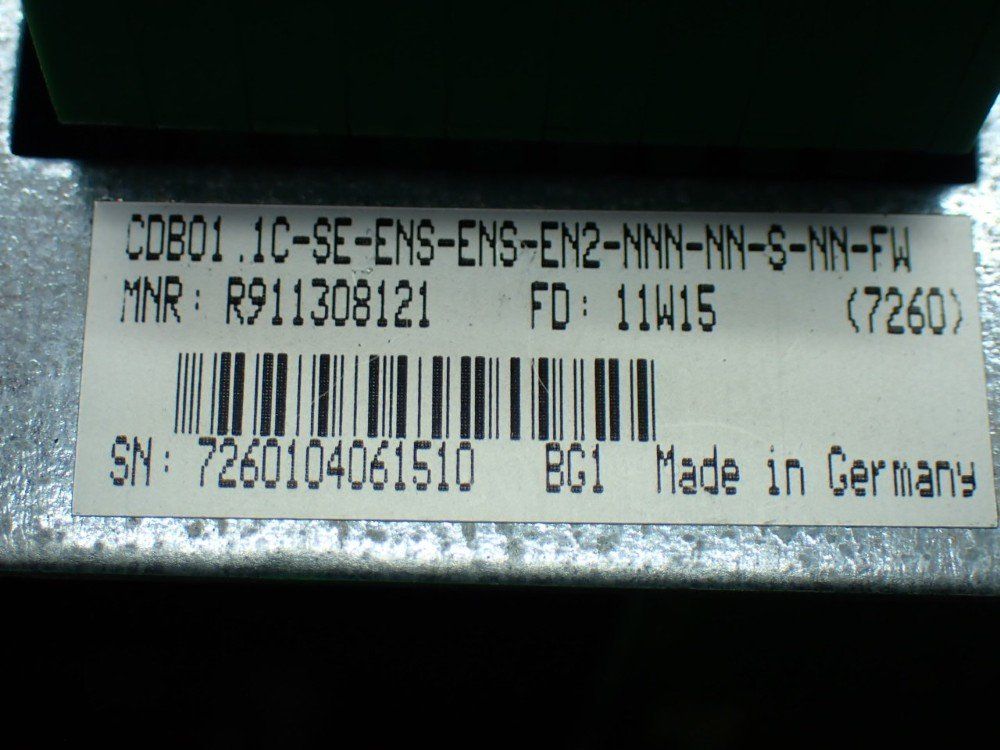 Rexroth #R911308121, Servo Drive Control Unit, CDB01.1C-SE-ENS-ENS-EN2-NNN-NN-S-NN-FW - Image 8
