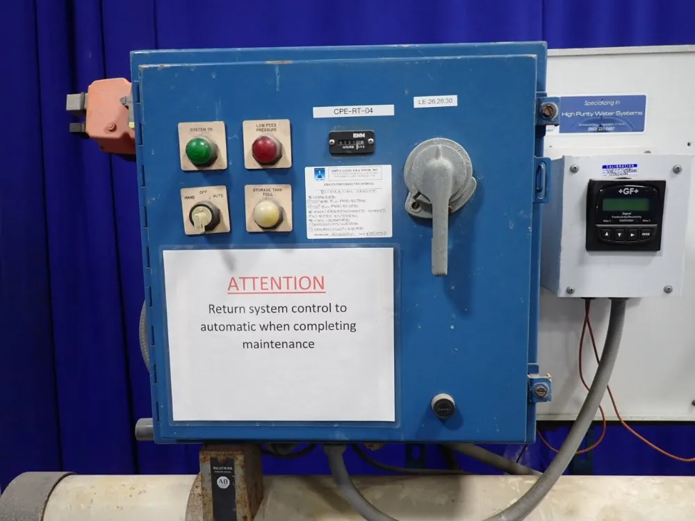 Simply Clean Air & Water Inc. #3-8860-1AC, Reverse Osmosis System, 5 HP, 3450 RPM, 230/460 V, 9051 hours - Image 6