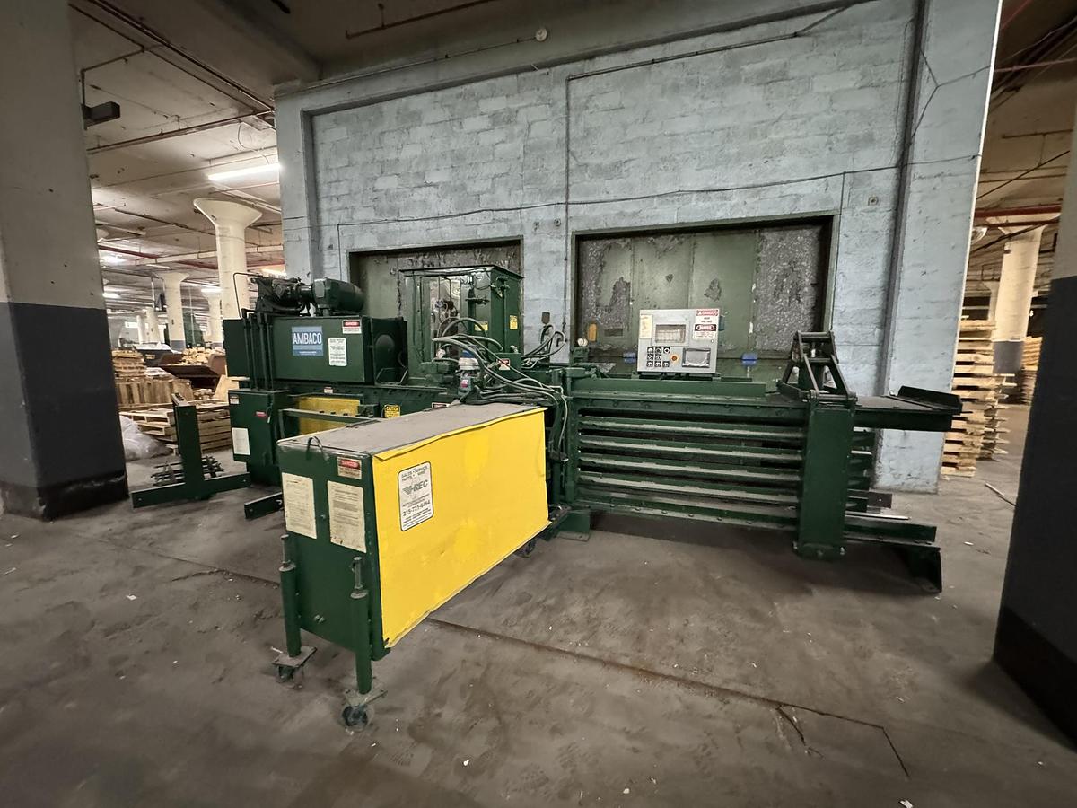 American #10357, horizontal autotie baler, 20 HP, 480 V., serial #729710357390 - Image 1