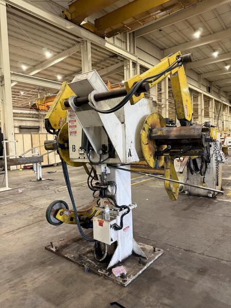 6000 lb. Coe Press Equipment #CPR-DE-PO-60 / CPPS-350, double end coil reel & straightener, 12" width - Image 3