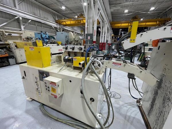 12" x .156" Coe Press Equipment #CPRF-518, high strength pull thru combination servo feed straightener, 2015 - Image 2