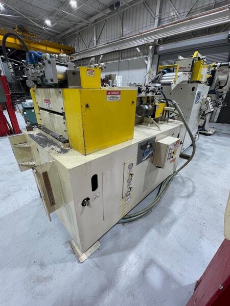 12" x .156" Coe Press Equipment #CPRF-518, high strength pull thru combination servo feed straightener, 2015 - Image 4