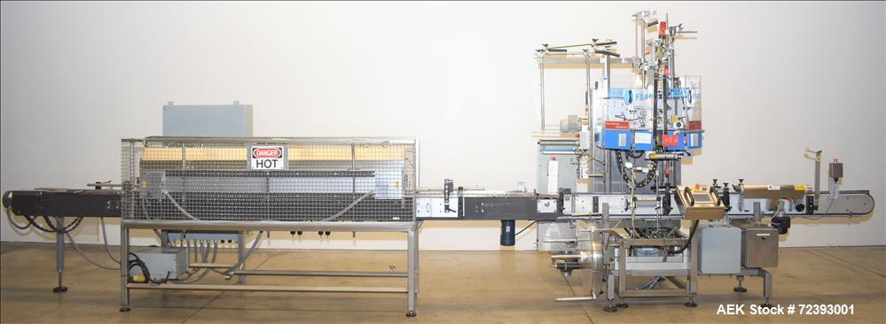 Accraply #650VF, Shrink Sleeve Label Applicator, 650 CPM, Print Registration, 230 V., AB PLC, 6" x 6" tunnel - Image 1