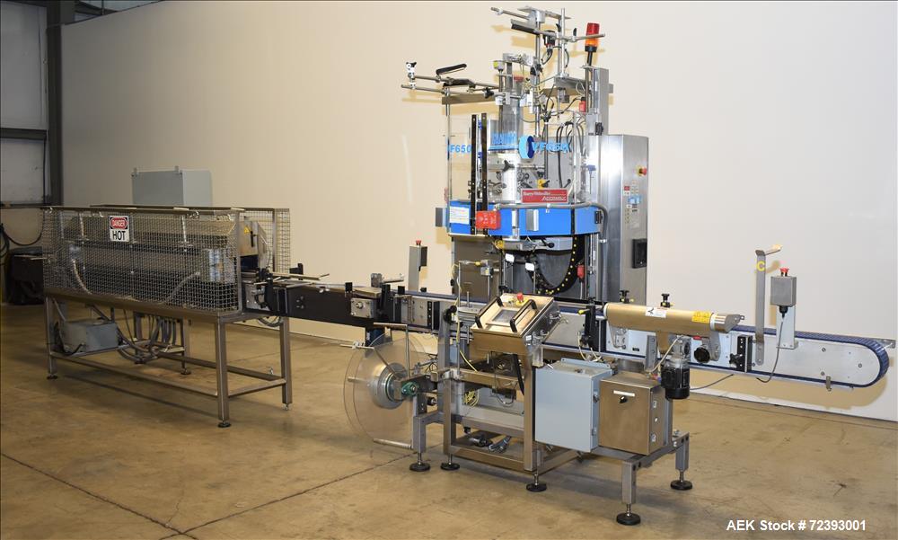 Accraply #650VF, Shrink Sleeve Label Applicator, 650 CPM, Print Registration, 230 V., AB PLC, 6" x 6" tunnel - Image 2