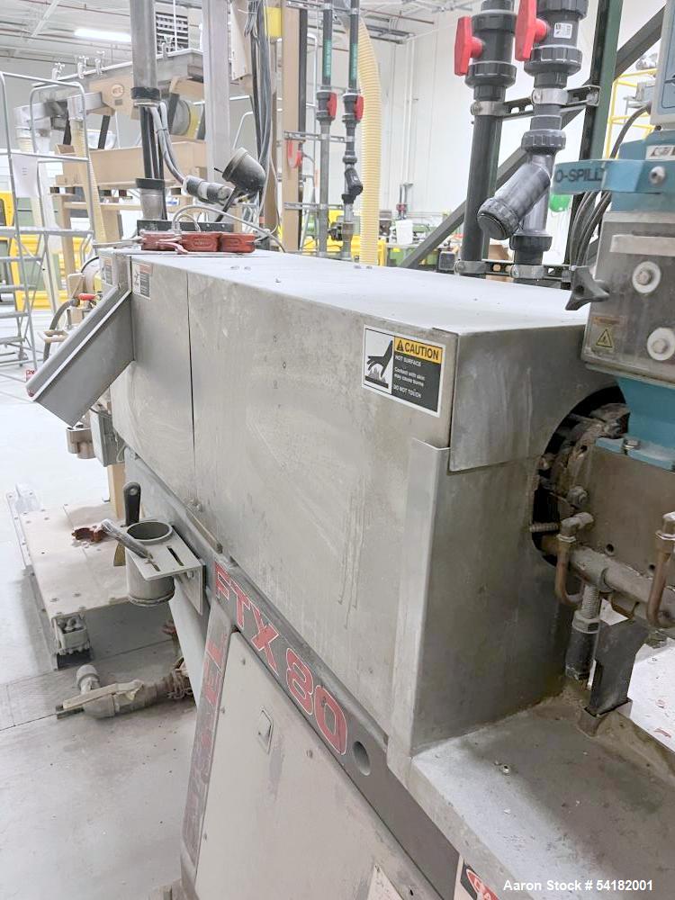 Farrel #FTX-80, Co-Rotating Twin Screw Extruder, Gala Pelletizer & Acrison Feeder - Image 8