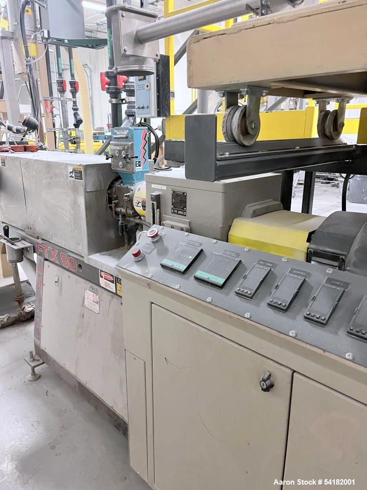 Farrel #FTX-80, Co-Rotating Twin Screw Extruder, Gala Pelletizer & Acrison Feeder - Image 9