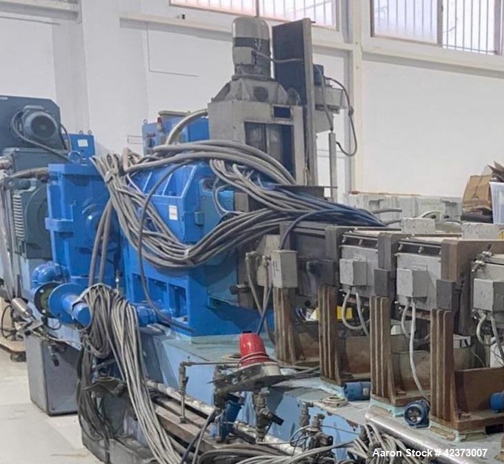 3.5" Theysohn #TSK-090, twin screw co-rotating compounding line, 36:1 L/D, 300 RPM, 1,102 lb/hr, underwater - Image 2