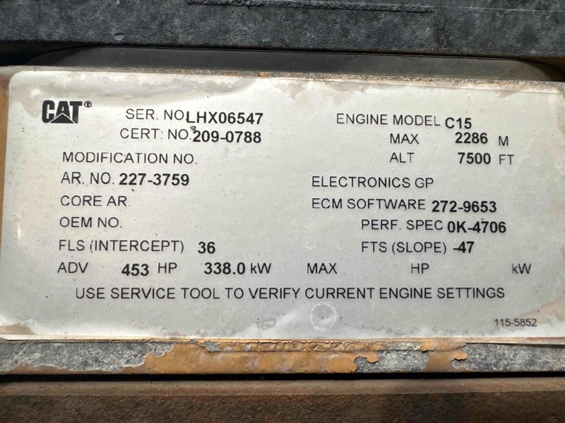 453 HP Caterpillar #C-15, Engine, warranty - Image 4