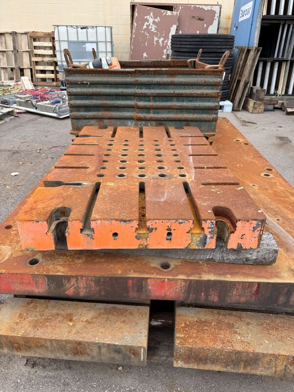 42" width x 27" L x 4" H T-Slotted Bolster Plate - Image 3