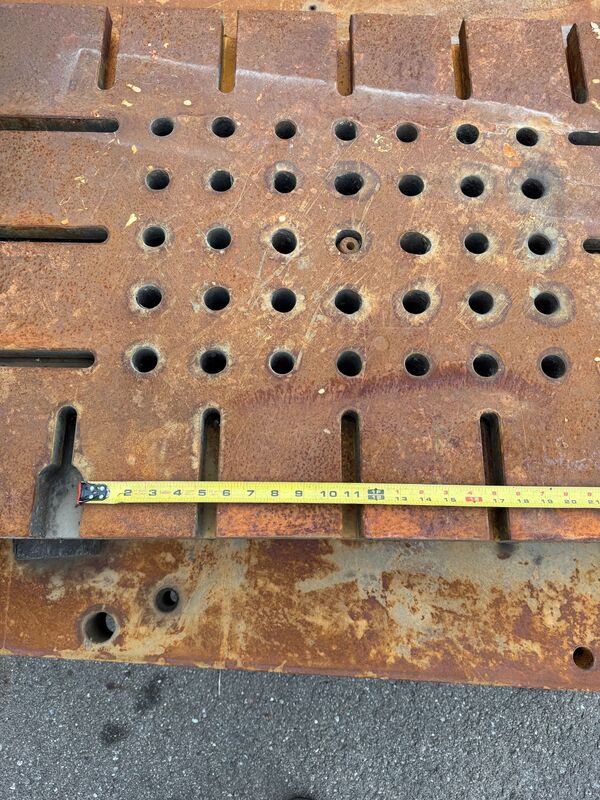 42" width x 27" L x 4" H T-Slotted Bolster Plate - Image 7