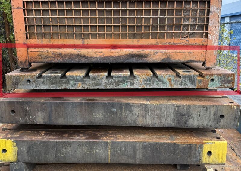 60" width x 48" L x 4" H T-Slotted Bolster Plate - Image 1