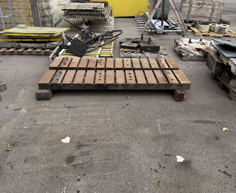 19" L x 84" width x 4" H T-Slotted Bolster Plate (2 available) - Image 1