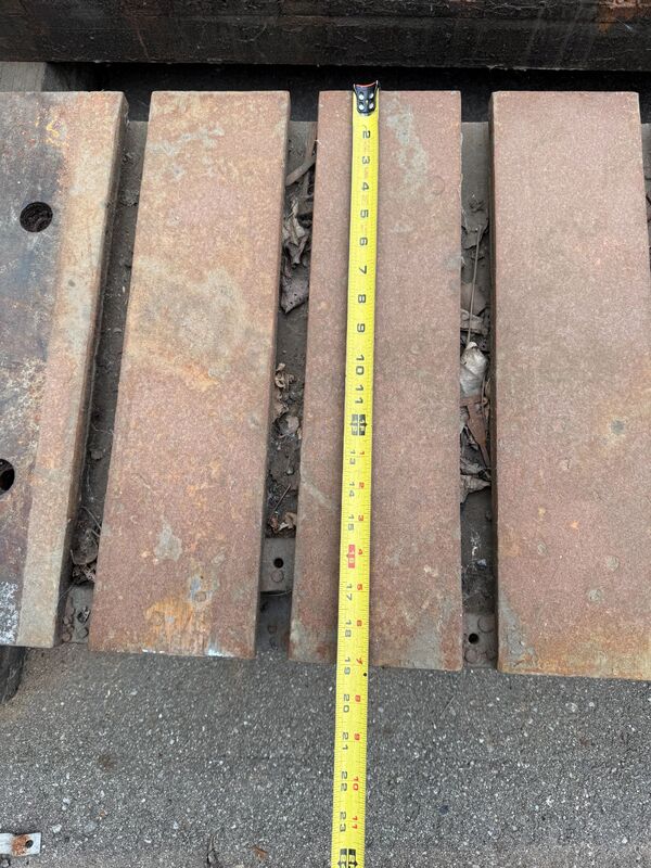 19" L x 84" width x 4" H T-Slotted Bolster Plate (2 available) - Image 6
