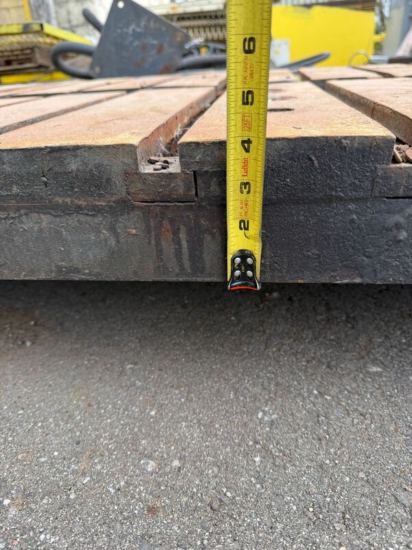 19" L x 84" width x 4" H T-Slotted Bolster Plate (2 available) - Image 8