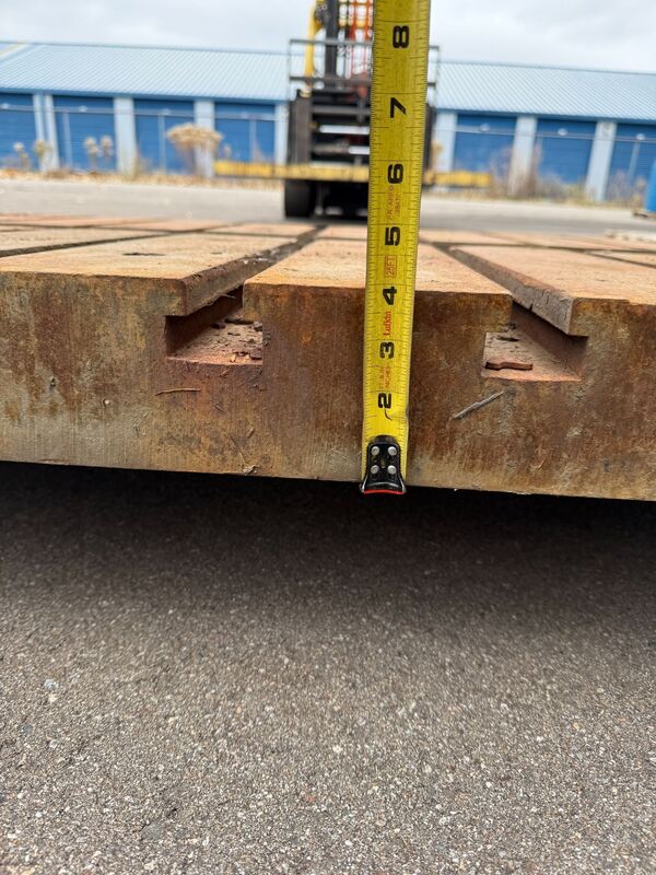 19" L x 84" width x 4" H T-Slotted Bolster Plate (2 available) - Image 9