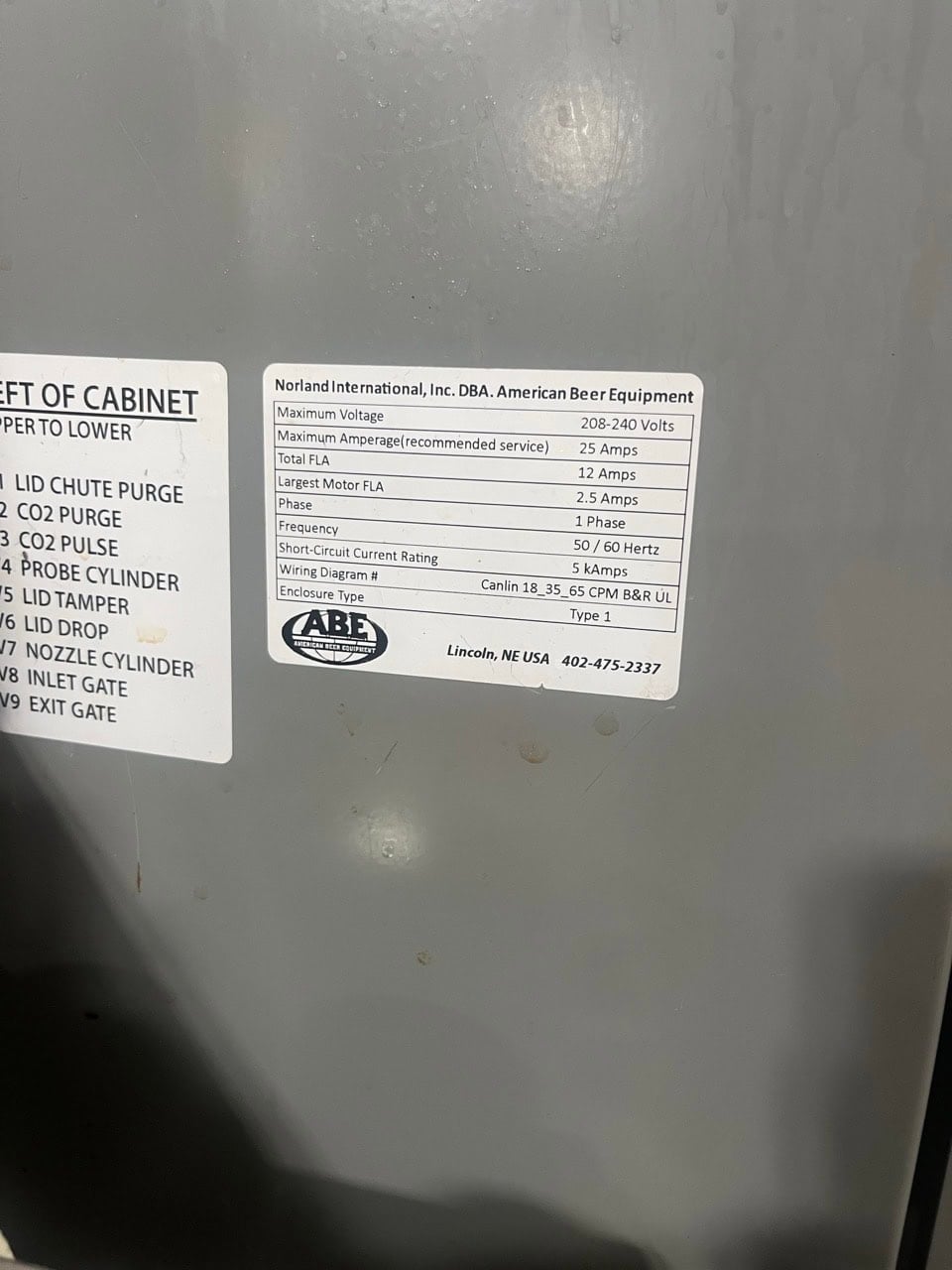Abe #LinCan35, Complete Servo Canning System, 7 station, IP67, 35/65 CPM, 304 Stainless Steel - Image 4