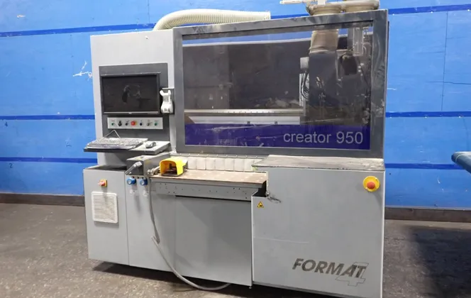 Format 4 #CREATOR-950-ADVANCED, CNC Machining Center, 54-1/2" x 145" capacity, 400 V., w/ belt conveyor - Image 1
