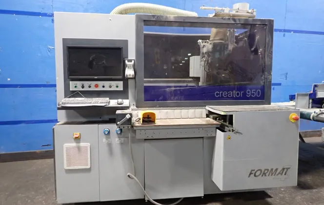 Format 4 #CREATOR-950-ADVANCED, CNC Machining Center, 54-1/2" x 145" capacity, 400 V., w/ belt conveyor - Image 2