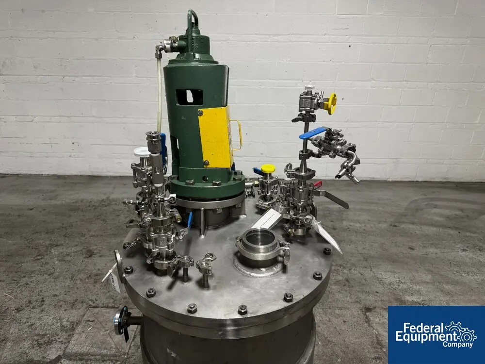 50 gallon Steel Pro Reactor, 316L Stainless Steel, 24" diameter x 30" straight side, flat top, disth bottom - Image 6
