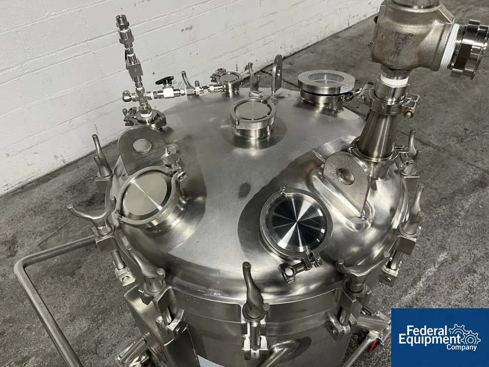 79 gallon Northland, Receiver Tank, 316L Stainless Steel, 28" diameter x 23" straight side, dish top & - Image 6