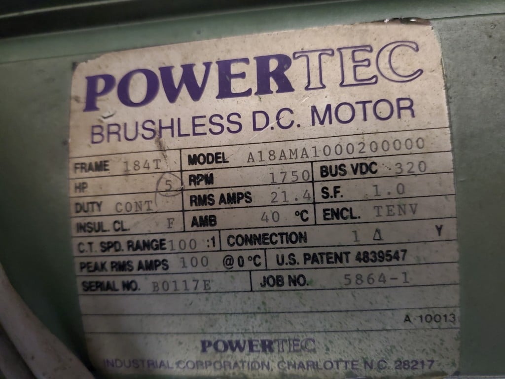 1.25" Davis Standard #DS-125, plastic extruder, 24:1 L/D, 15:1 G/B ratio, 5 HP DC motor, 1991 - Image 5