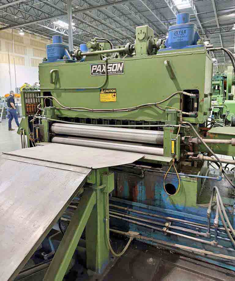 60" x .135" Paxson, Cut-To-Length line, 40000 lb., 20-24" ID, RL, 220 KVA, 480 V., 1976 - Image 3