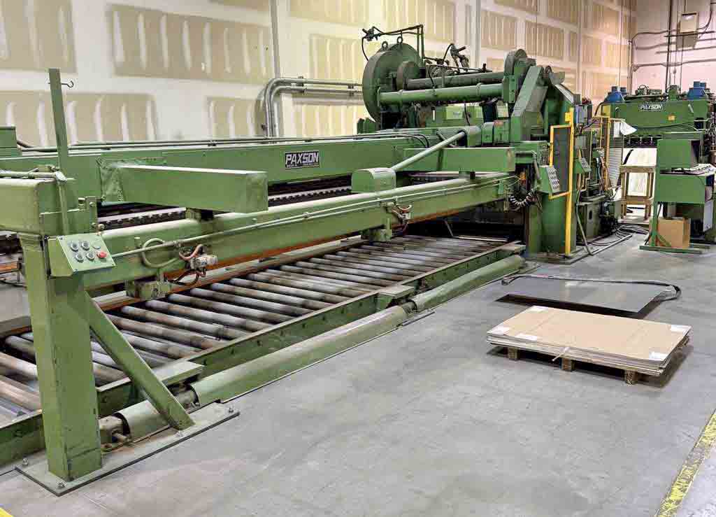 60" x .135" Paxson, Cut-To-Length line, 40000 lb., 20-24" ID, RL, 220 KVA, 480 V., 1976 - Image 9