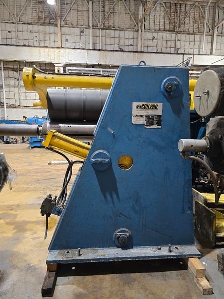 40000 lb. Cincinnati, Uncoiler, 49" width, 15.5"-24.5" expanding drum, RL, sliding base - Image 3