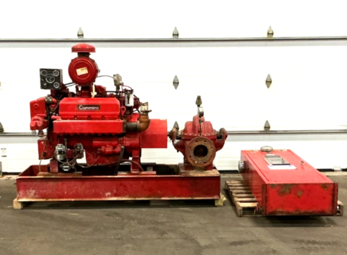 1500 GPM, Cummins, Aurora #5-481-1D, centrifugal fire pump, 6" x 5", 100 psi, 3300 RPM - Image 1