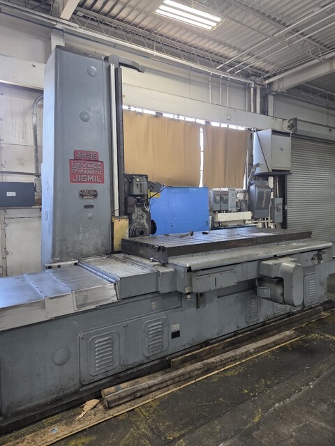 DeVlieg #4H-96, jig mill, X Travel 96", Y Travel 72", 30 HP, 1000 RPM, 350 taper - Image 2