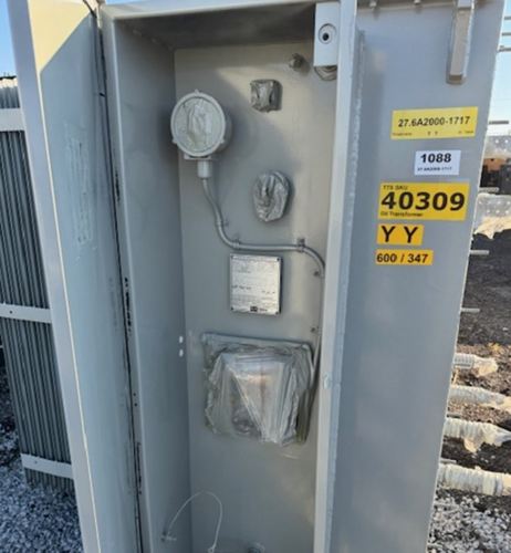 2000 KVA 27600Y/15935V Primary, 600Y/347 Secondary, Pioneer, Padmount Transformer - Image 4