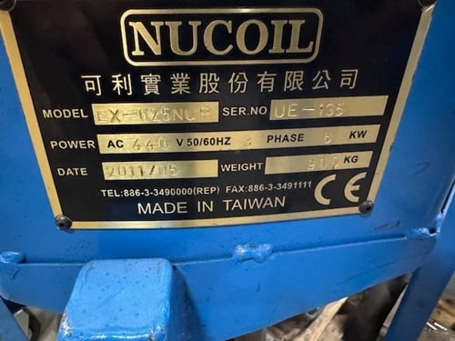 Nucoil, cnc computerized spring machin, with horizontal unwinder - Image 9