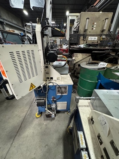 Nucoil, cnc computerized spring machin, with wire dereeler & Dorner conveyor - Image 3