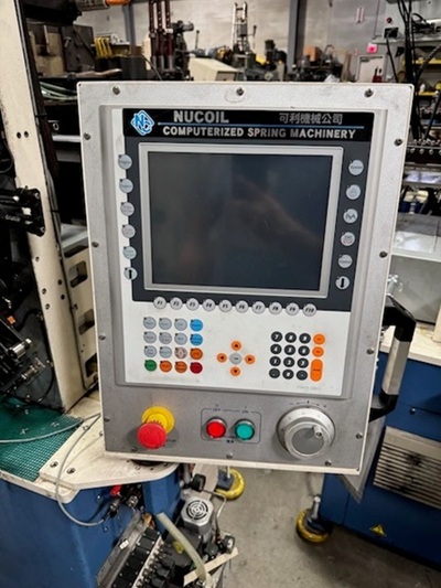Nucoil, cnc computerized spring machin, with wire dereeler & Dorner conveyor - Image 5