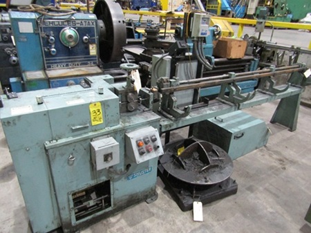 .093" x .250" Schuster #IAVS5, wire straightener & cutting machine, 8' length of cut, 36" pass line - Image 1