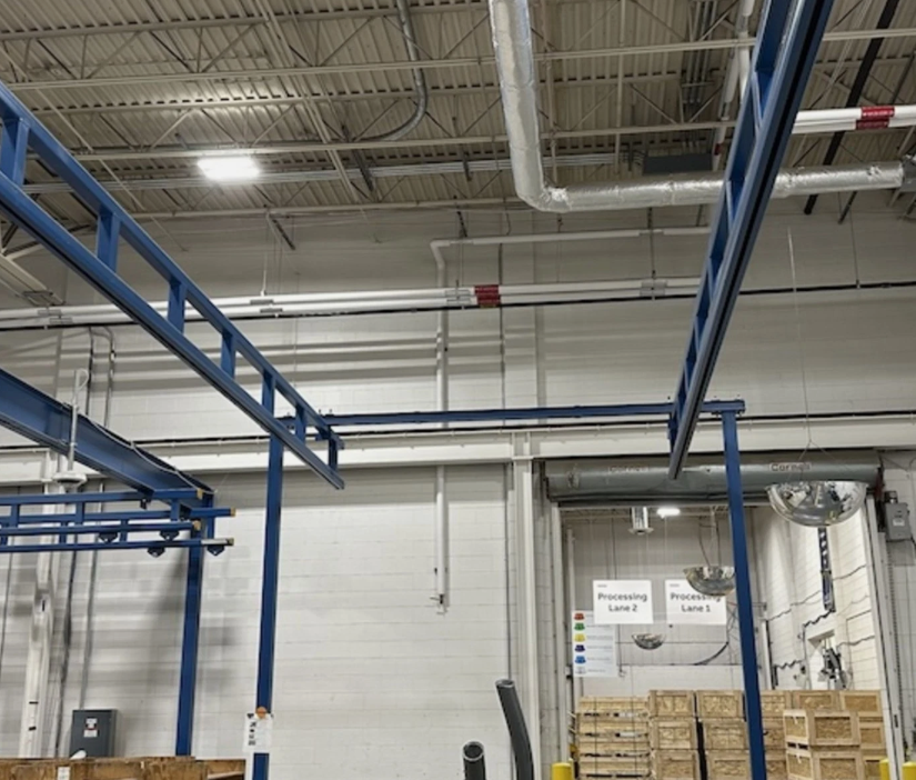 .5 Ton, Gorbel, Bridge Crane, 28'4" L x 12'2" W x 13' 7.5" H (Already Taken Down) - Image 3