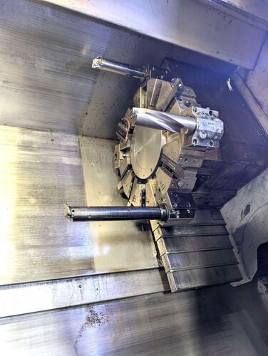 Mazak #QTN-300, cnc lathe, 27" swing, 16" diameter x 48" L max, 10" chuck, 3" bar, 3.5" bore, 35 HP, 4k RPM - Image 3