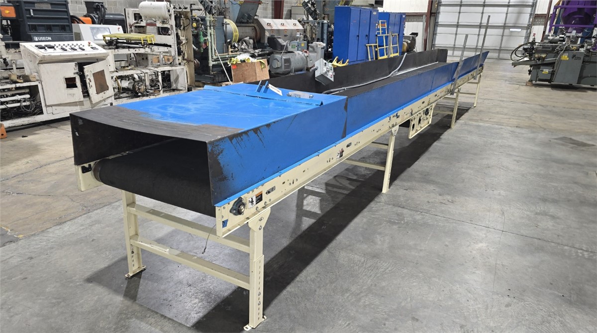 38" wide x 30' long, Hytrol, 10" High Side Walls, 2 HP Baldor Motor - Image 1
