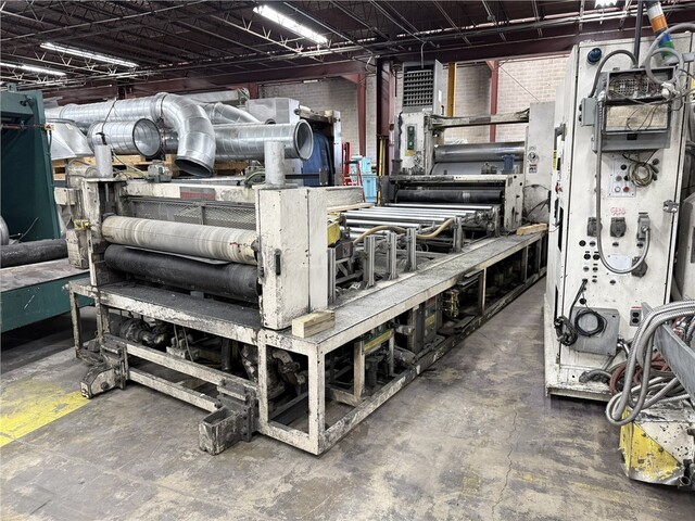 60" Welex, Sheet Stacker, 12" Top Roll, 24" Middle & Bottom Roll, 10 HP, 12' Cooling Conveyor, 2008 - Image 7