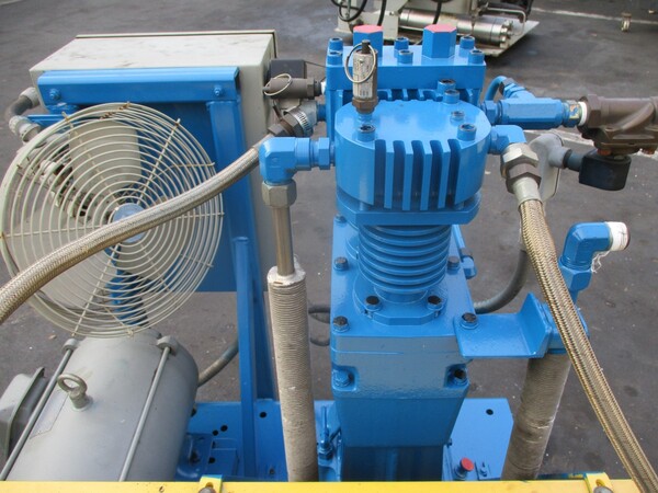 15 HP Hycomp #2AN10C-B21-ALMV9-20/15D, Boost Compressor, Nitrogen/Air/Gas Pressure Booster, 1760 RPM - Image 4