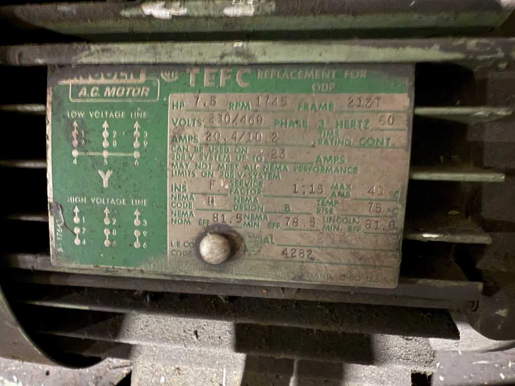 7.5 HP Hydraulic Power Unit, 1745 RPM, 230/460 V. - Image 4