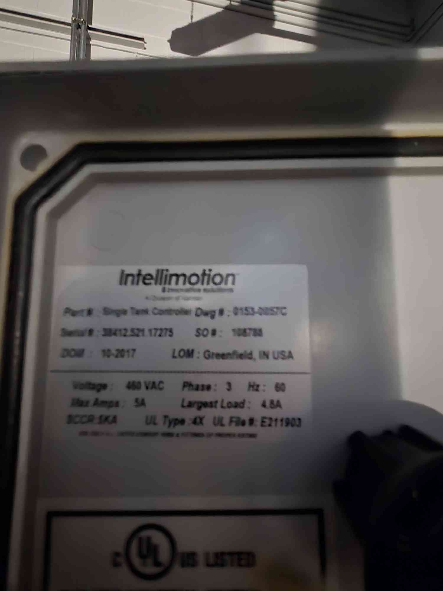 Intellimotion, Water Tank, w/ 460VAC Single Tank Controller Pumps & Manifold, 4X UL, 2017 - Image 7