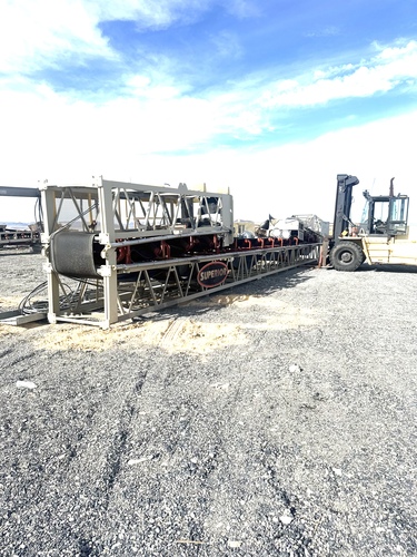 36" wide x 103' long, Superior conveyor belt with folding up to 61' long, 2015 - Image 2