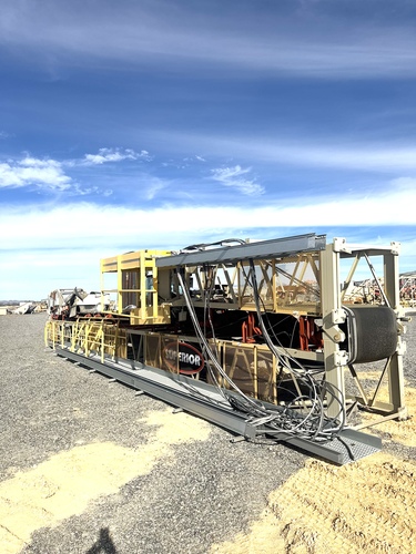36" wide x 103' long, Superior conveyor belt with folding up to 61' long, 2015 - Image 3