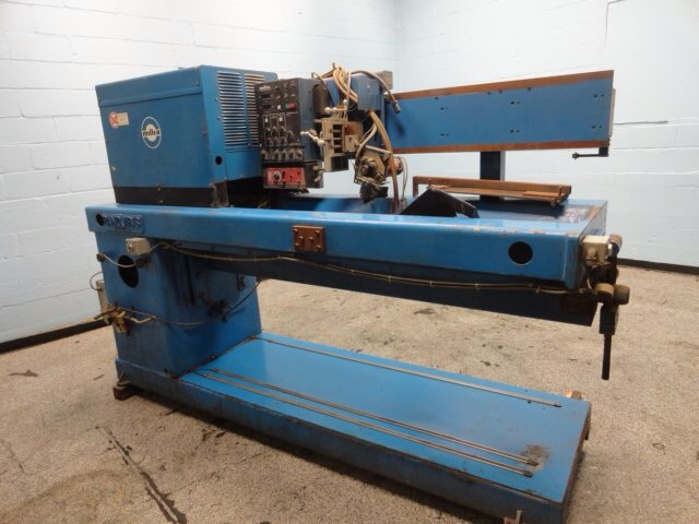 3' Pandjiris, seam welder, Miller 1D-DW programable control, rack & pinion drive, 1986, Tag #15706 - Image 1