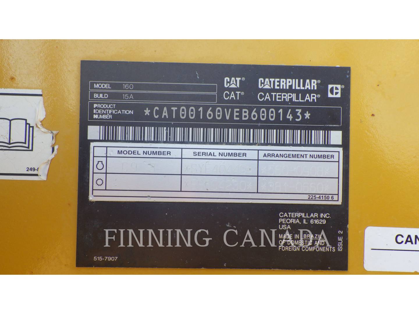 Caterpillar 160-15, Motor Grader, 4919 hours, S/N: EB600143, 2022 - Image 6