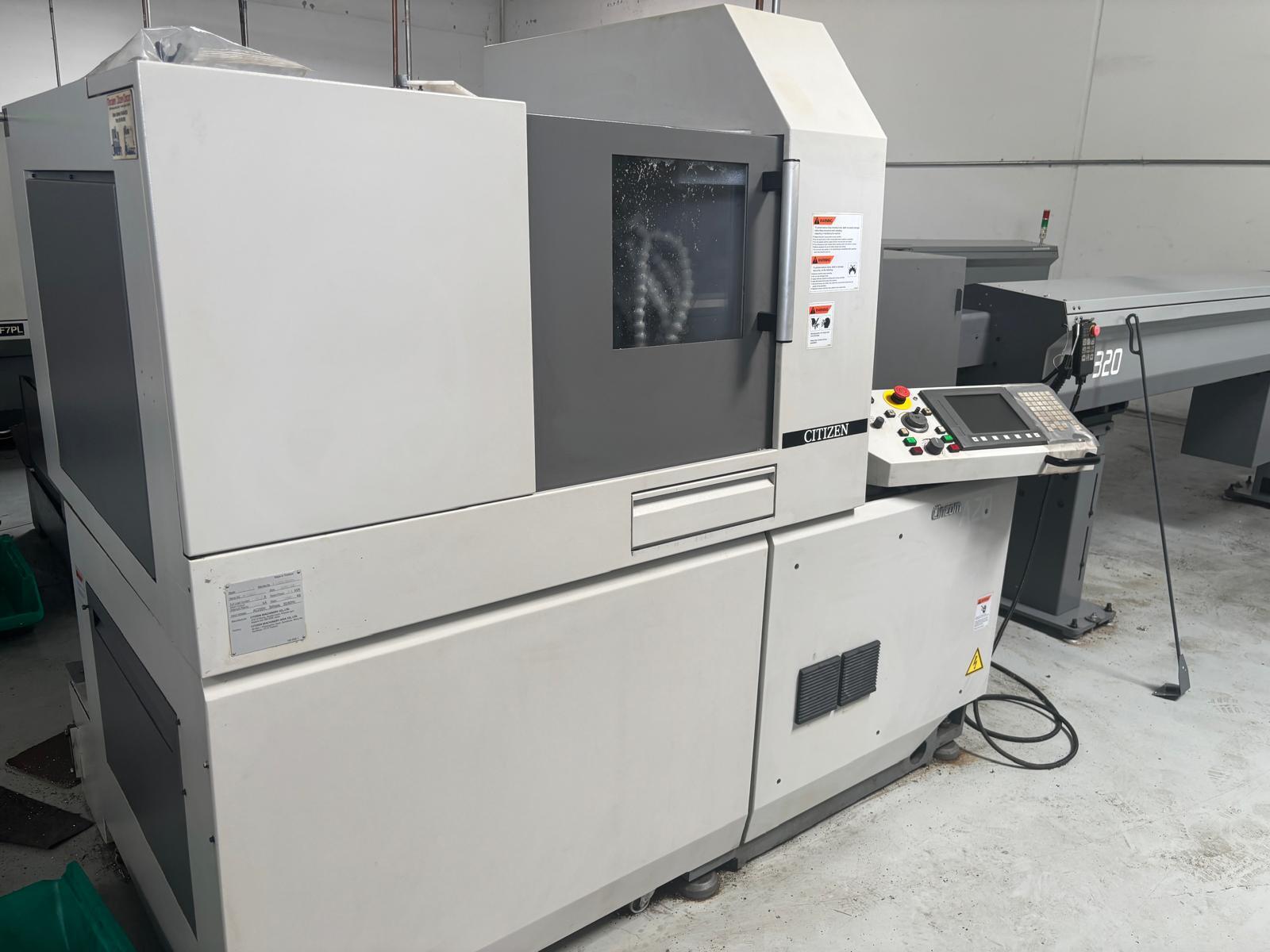 Citizen #A20-VII-3F7, Swiss type CNC lathe, 5-Axis, Fanuc Control, 0.7874" spindle hole diameter, Citizen - Image 4