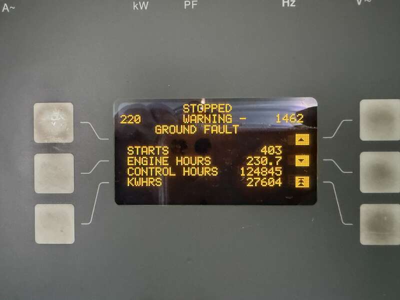 1500 KW Cummins #DQGAB, diesel generator set, 277/480 Volts, 230 hours, 2220 HP @ 1800 RPM, QSK50-G4 engine - Image 9